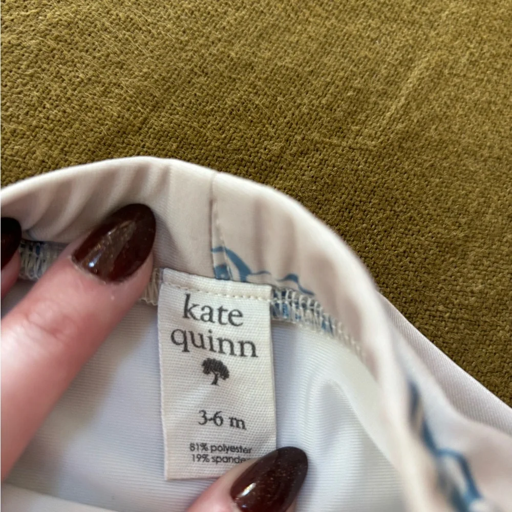 Kate Quinn Blue and White Kids Swim Bottoms